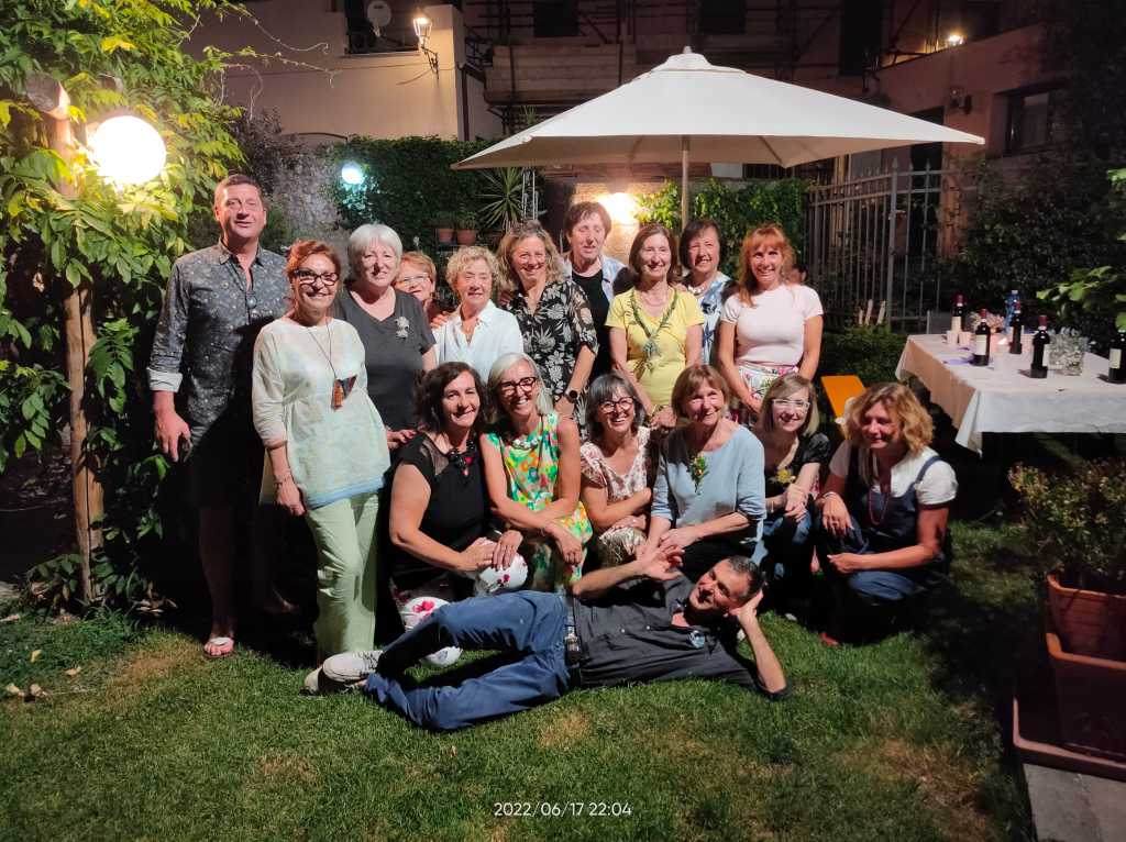 17 Le Esecutrici e i Promotori alla festa dopo la Mostra FlorArt in Calice